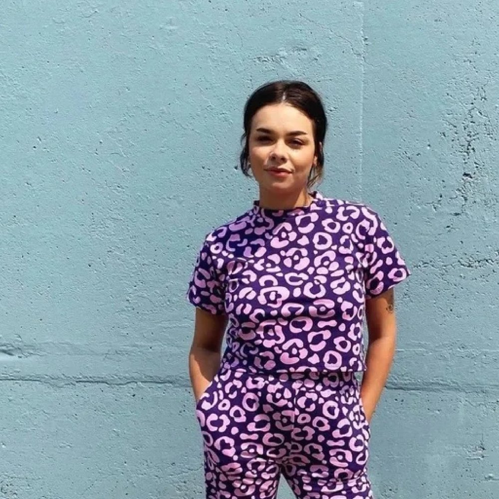 NOOWORKS Cheetah crop top & jogger set